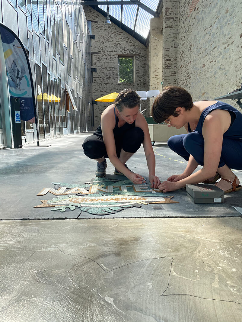 Ajustement de la mosaïque Nantes Bienvenue