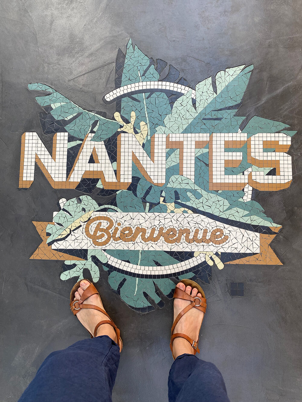 Mosaïque Nantes bienvenue