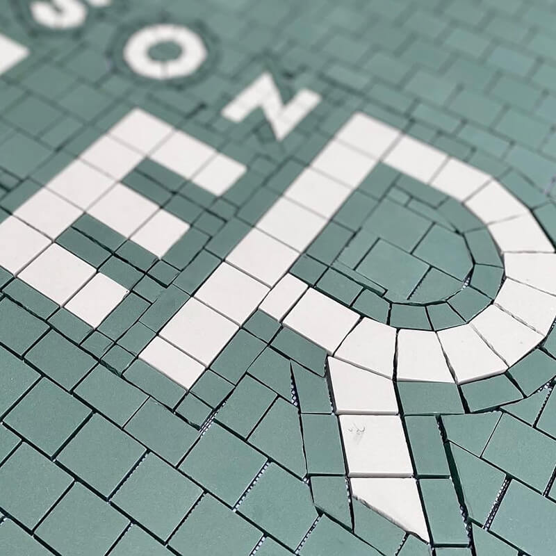 details mosaic typography