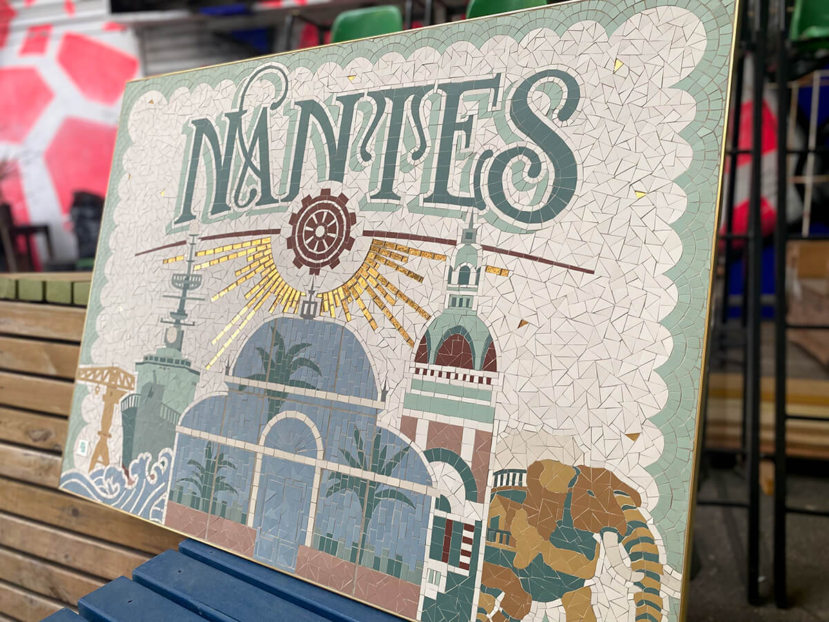 Nantes mosaic removable board