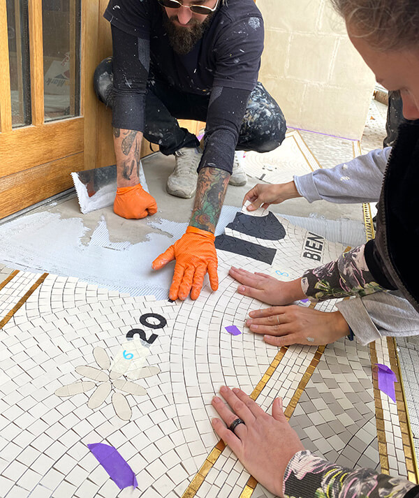 Mosaic installation