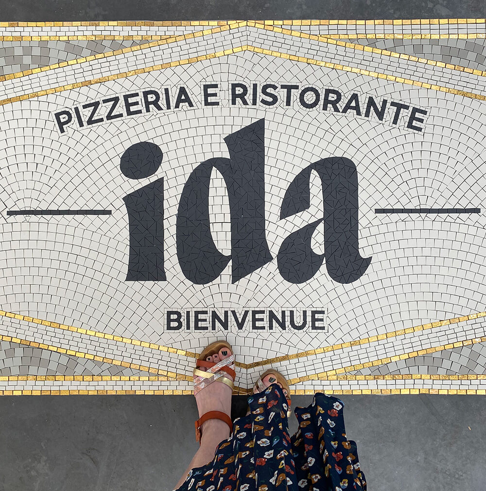 Mosaïque Ida restaurant terminée