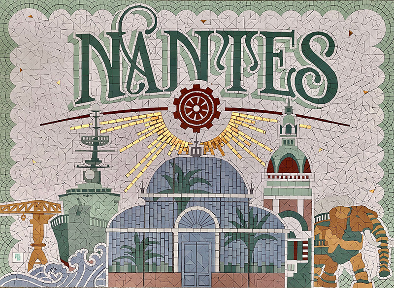Nantes Mosaic Art Illustration